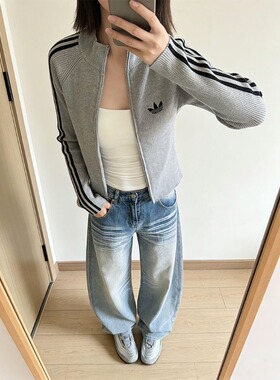 小个子复古刺绣弯刀阔腿牛仔裤145cm低腰宽松直筒显瘦拖地长裤XS