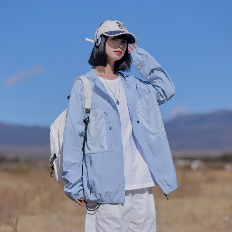 2024春夏冰感防晒衣男户外夹克情侣外套潮流休闲A155-MFS03-TP59,男装防晒衣,电商A155