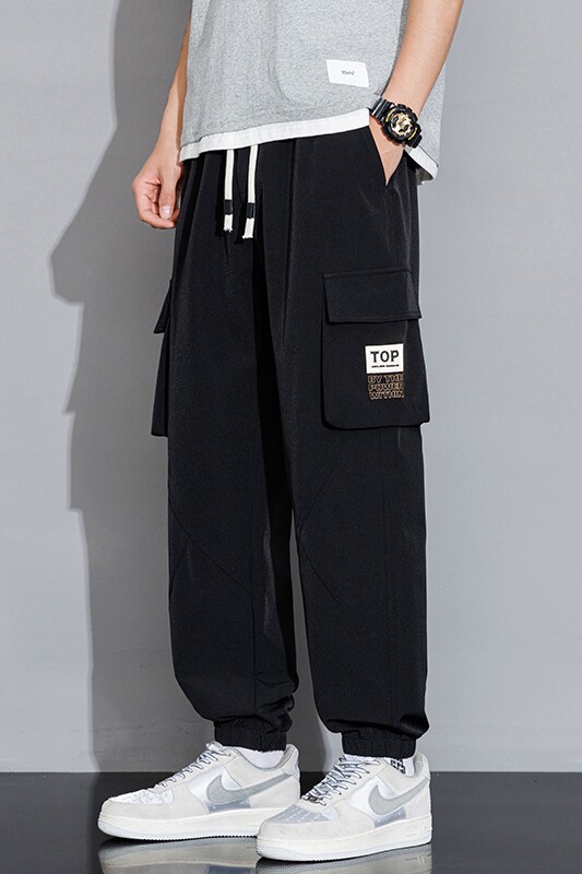 2024春季青少年工装裤宽松大码束脚裤男休闲长裤潮A155-TK07-TP43,男装休闲裤,电商A155