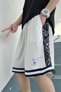 2024春夏休闲短裤男冰丝轻薄速干篮球裤宽松五分裤 A155-K875-P25图片