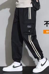 男士工装裤子潮青少年运动休闲裤宽松大码束脚裤 A155-DDK19-TP47图片