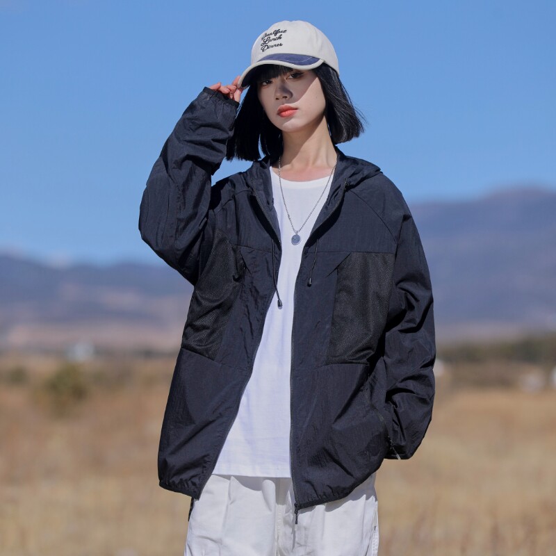 2024春夏冰感防晒衣男户外夹克情侣外套潮流休闲A155-MFS03-TP59,男装防晒衣,电商A155