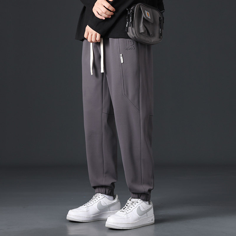 男士工装裤宽松百搭青少年抽绳运动束脚休闲裤男A155-DDK20-TP46,男装休闲裤,电商A155