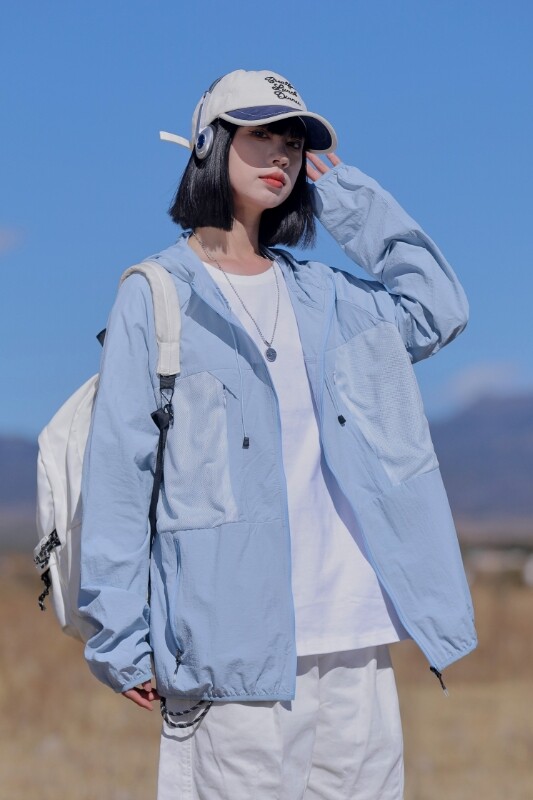 2024春夏冰感防晒衣男户外夹克情侣外套潮流休闲A155-MFS03-TP59,男装防晒衣,电商A155