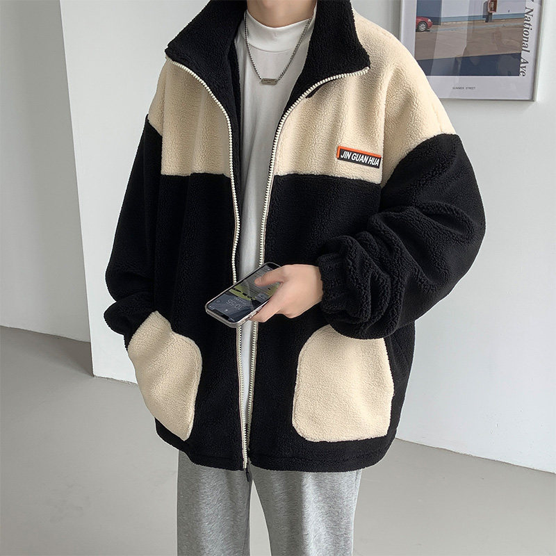 2023年秋冬季新款男士羊羔绒棉衣外套A110-BLM04-TP85,男装棉衣,电商A155