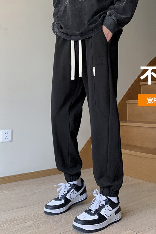 男士工装裤宽松百搭青少年抽绳运动束脚休闲裤男A155-DDK20-TP46,男装休闲裤,电商A155