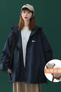 2023冬青少年棉服宽松大码连帽外套休闲百搭棉衣A110-M401-TP120图片