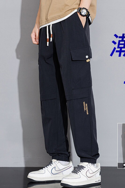 2024春季青少年工装裤宽松大码潮流束脚裤男长裤子A155-TK05-TP45,男装休闲裤,电商A155