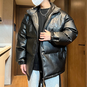 情侣款pu皮棉衣男士棉服外套男生棉袄面包服加厚 A155-MY777-TP90图片