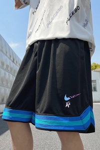2024夏季冰丝短裤男士五分裤宽松大码港风休闲速干A155-K2310-P25图片