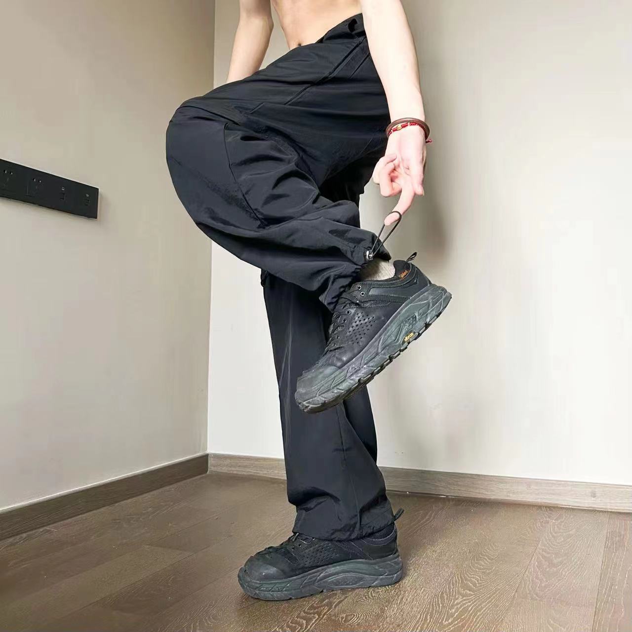2024夏季冰丝短裤男士五分裤潮流可拆卸长裤伞兵裤A155-K600-TP40,男装休闲裤,电商A155