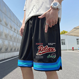 2024夏季冰丝短裤男士五分裤宽松大码港风休闲速干A155-K2303-P25，男装休闲裤，电商A155