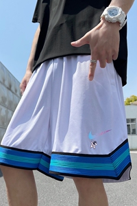 2024夏季冰丝短裤男士五分裤宽松大码港风休闲速干A155-K2310-P25图片