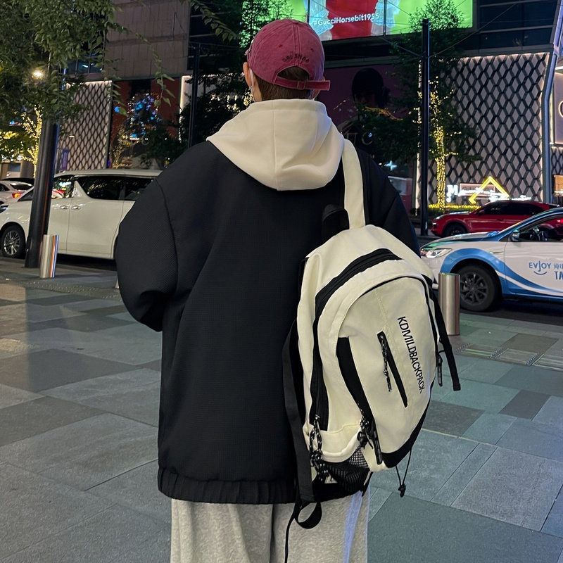 NASA联名白鸭绒羽绒服男连帽假两件羽绒外套潮A155-BBYR07-TP195,男装羽绒服,电商A155