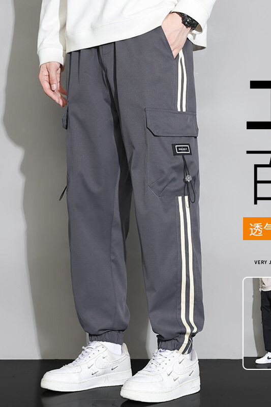 男士工装裤子潮青少年运动休闲裤宽松大码束脚裤A155-DDK19-TP47,男装休闲裤,电商A155