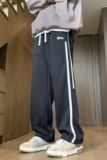 高转化抖音卫裤秋冬季港风拖地裤宽松休闲裤男A155-XK02-TP55，男装休闲裤，电商A155