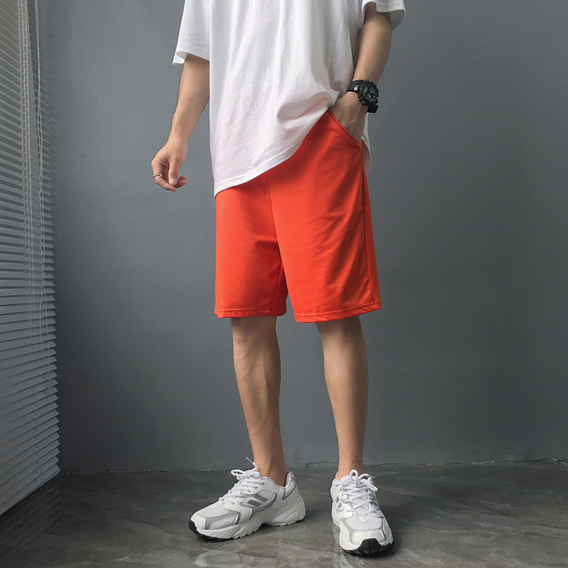 抖音得物光板短裤男冰丝裤速干透气直筒潮流五分裤A155-K301-TP18,男装休闲裤,电商A155