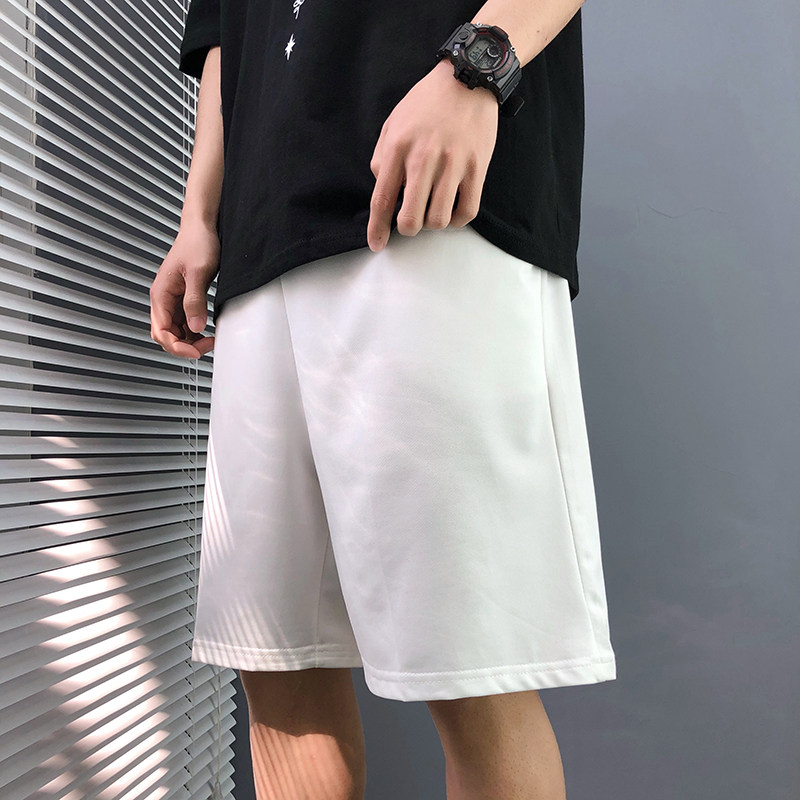 抖音得物光板短裤男冰丝裤速干透气直筒潮流五分裤A155-K301-TP18,男装休闲裤,电商A155