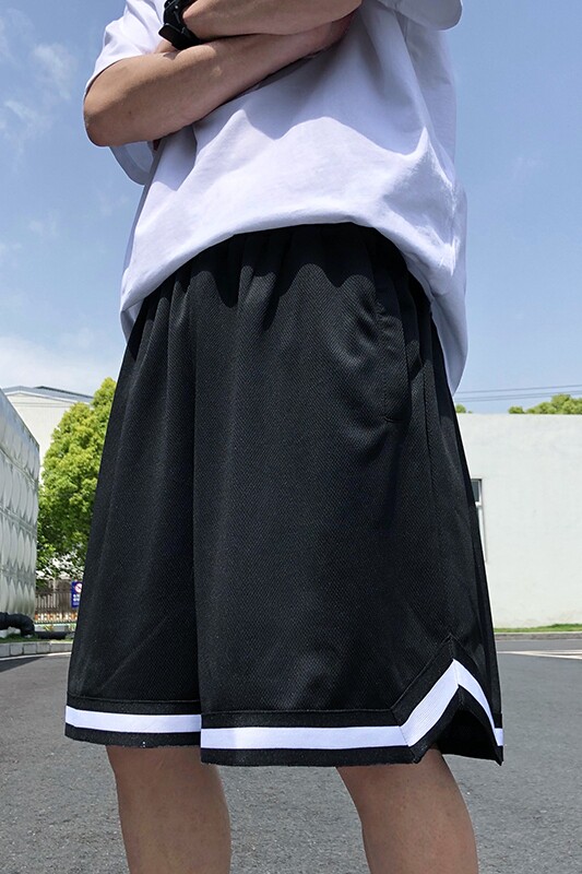 2024年夏季冰丝速干运动裤港风潮男条纹折角直筒裤A155-K801-P25,男装休闲裤,电商A155