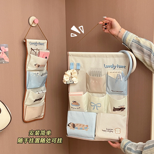 宿舍床上收纳袋挂式好物手机存放置物挂袋门后墙上悬挂式挂墙布袋