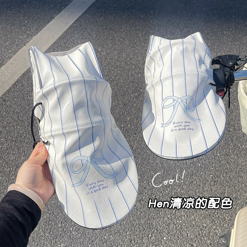 电动车防晒手套夏季电瓶摩托手把套挡风遮阳罩夏天装饰实用小配件