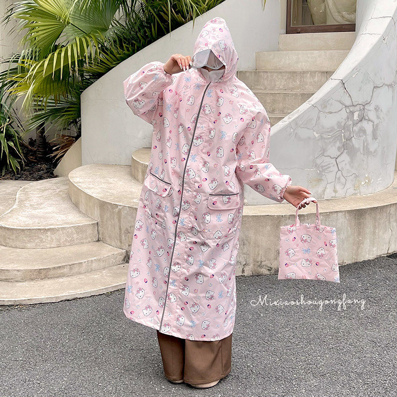 儿童雨衣电动车女长款成人外穿高端时尚户外徒步自行车骑行雨披男