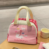 高颜值保温手提饭盒袋便当包加厚铝箔2024新款 上班族便携带饭袋子