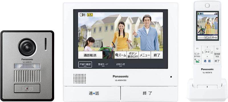 日本新款原装松下家用布线监控对讲可视门铃猫眼防盗VL-SWH705KL