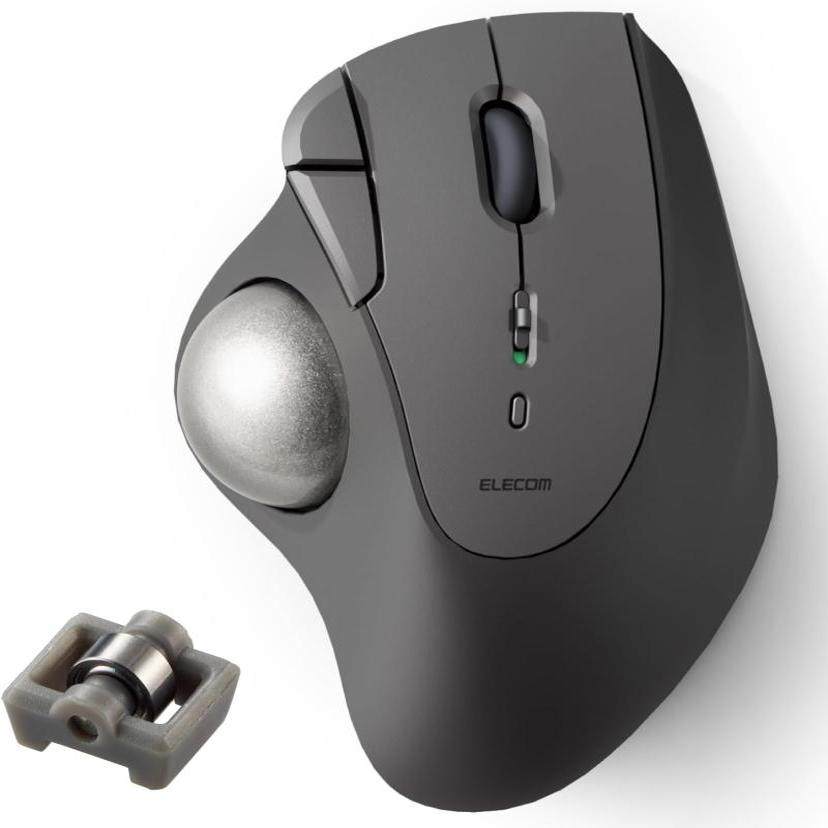 日本代购Elecom/宜丽客M-IT11BRABK无线鼠标 办公 轨迹球 兼容Mac