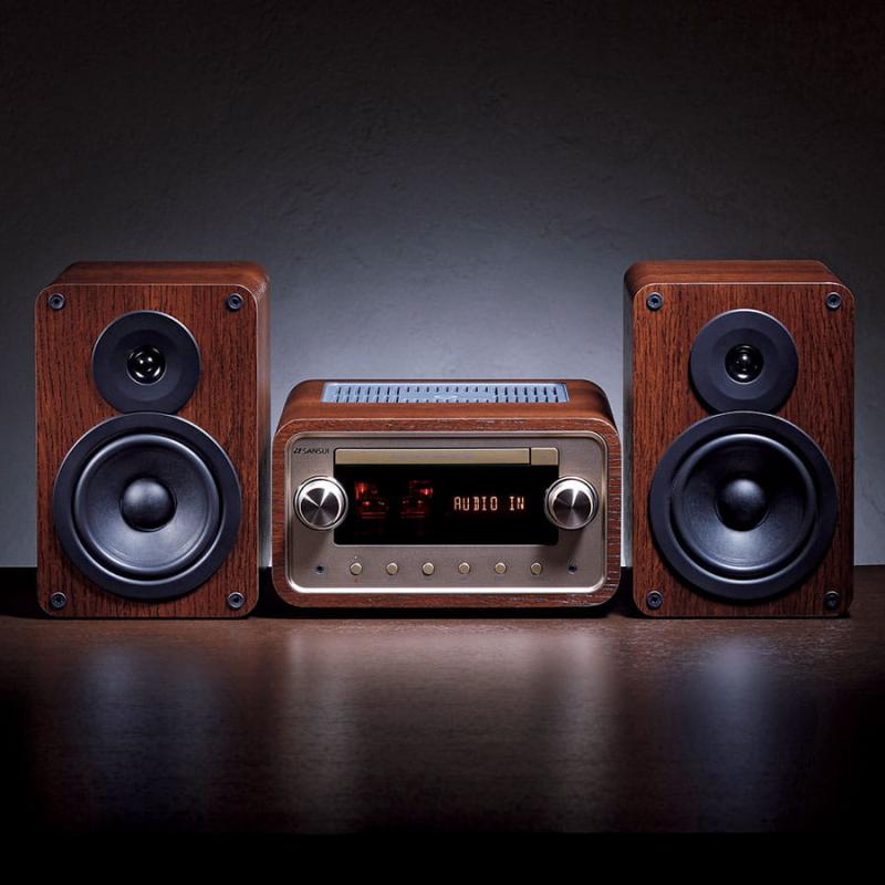 日本代购 Sansui/山水 SMC-300BT 真空管功放胆机蓝牙U盘CD播放器