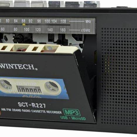 日本 Wintech 便携磁带录音机 随身听 MP3播放器 收音机 USB插卡