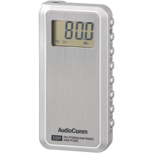 收音机FM 日本AudioComm DSP高灵敏度便携式 P090Z RAD