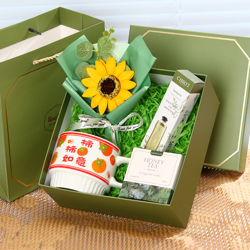 教师节礼物创意马克杯礼盒套装送老师员工女友闺蜜生日实用伴手礼