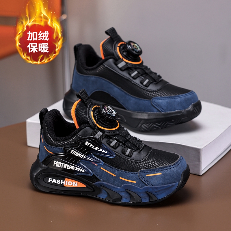 CEO ABC男童棉鞋运动鞋2025新款冬季加绒加厚二棉保暖儿童休闲鞋