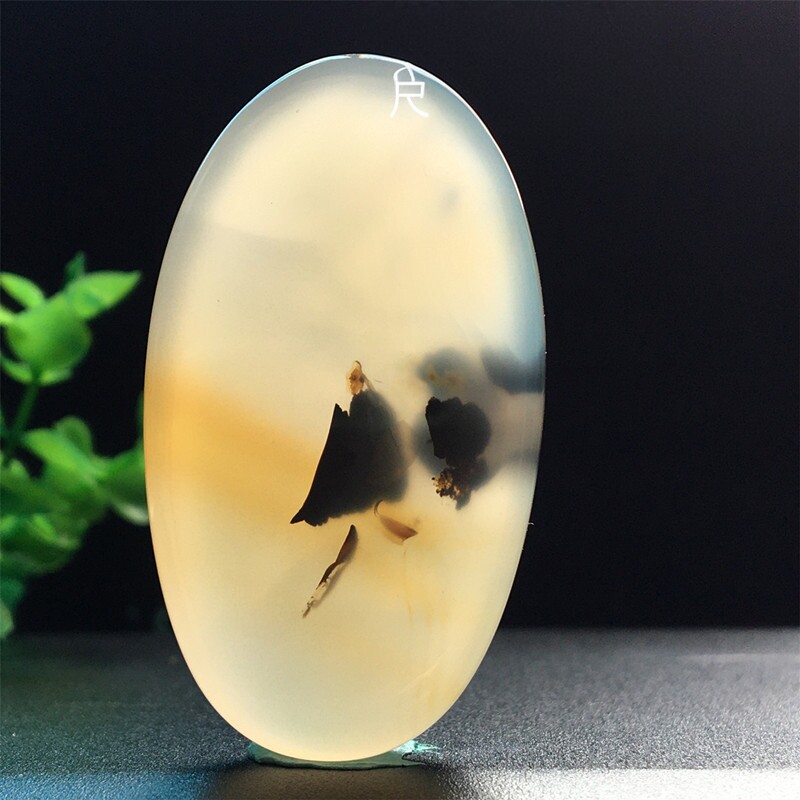 马料海洋玉髓吊坠方牌风景奇石草花玛瑙摆件一景一物精品像形t3