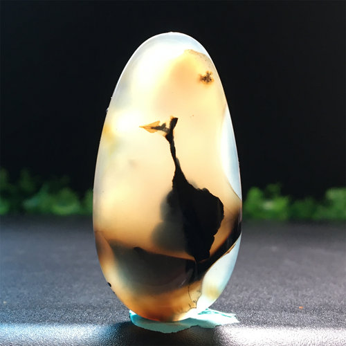 天然水草玛瑙风景吊坠一物一图