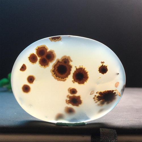 马料海洋玉髓风景方牌吊坠