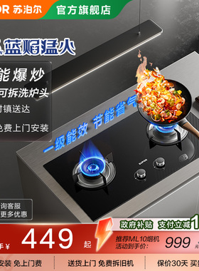 苏泊尔MB08S天然燃气双灶液化气炉煤气猛火灶台嵌两家用入式节能
