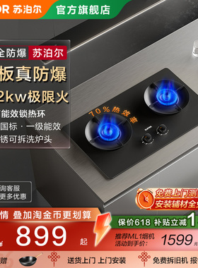 苏泊尔防爆燃气灶MF1max煤气灶家用双灶天然气燃气灶猛火灶炉灶台