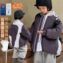 外套2024新款 中大童棒球服男孩上衣潮 男童棉服兒童冬款 源源家童裝