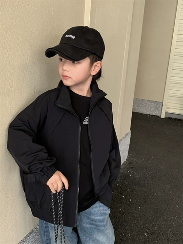 Демисезонная детская куртка для мальчиков, детская одежда, коллекция 2023, осенняя, в корейском стиле, в западном стиле