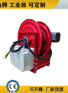 工业爆YVA电机5动伸缩自电缆收线器0米电缆防卷盘高压光纤盘力山