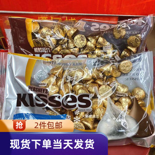 进口好时Kisse杏仁心朱古力巧克力410g金色喜糖 香港代购 美国原装