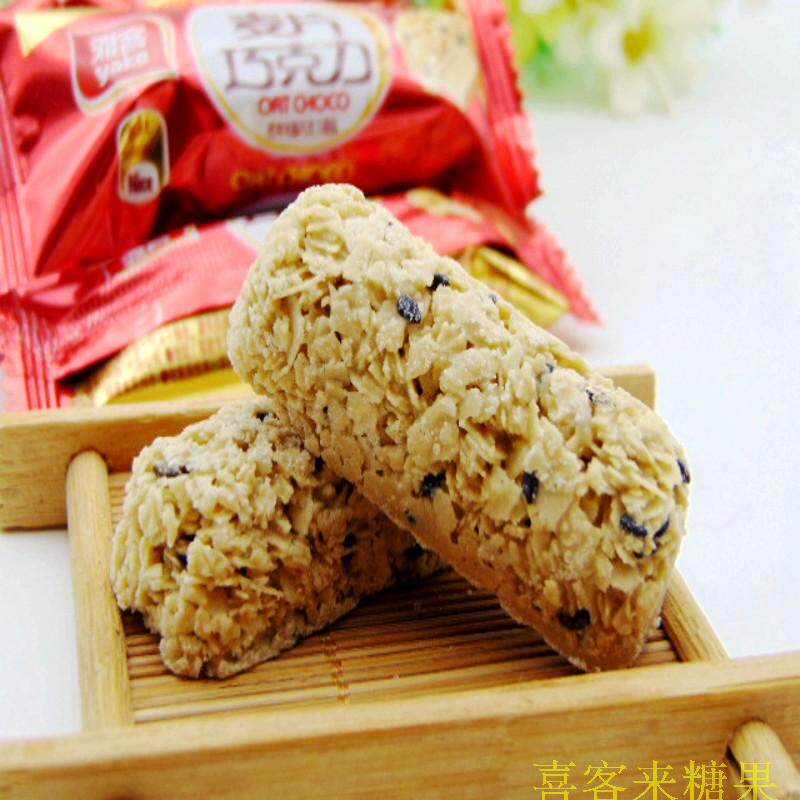 雅客燕麦巧克力结婚喜糖休闲零食年货散装礼品糖果500克