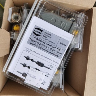 HARTING连接器09451151560网线插头HAN-3A-RJ45数据10G新CAT6原装