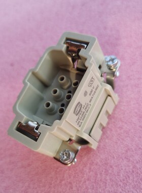 HARTING连接器09330062602公芯冷压型HAN-6E-M-C六针16A/500V浩亭