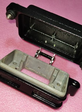 HARTING浩亭连接器09400100317黑色底座HAN-10HPR-HBM-SC带金属盖