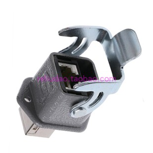 HARTING连接器09452151560网线插座HAN-3A-RJ45母头开孔直通原装