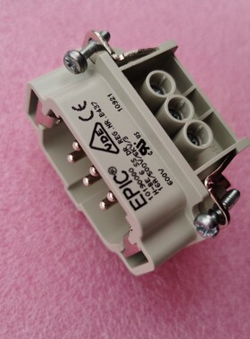 EPIC连接器10190000公芯10190100六针H-BE-6-SS-DR螺钉型德国缆普