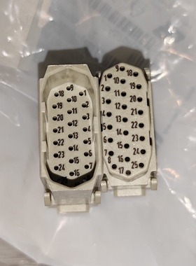 HARTING连接器09140253001公芯09140253101母芯HAN25DD高密度浩亭
